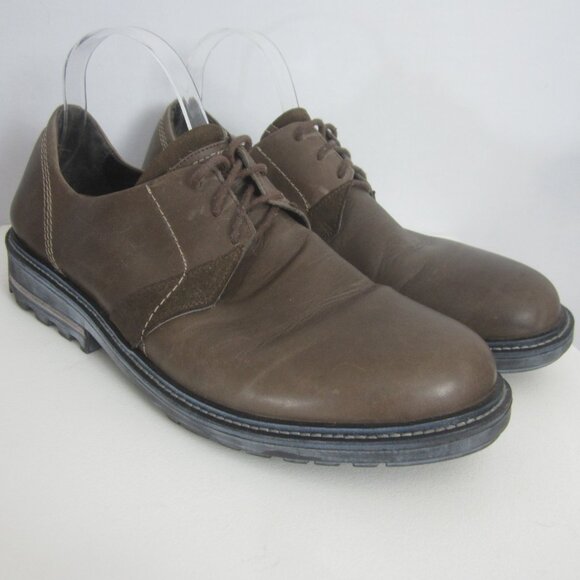 NAOT Mens 13 - 13.5 Lindi Vintage Fog Leather Hash Suede EU 46 Lace Up $165 main image 12